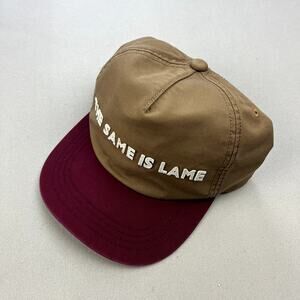 I Am Other Hat Cap Strapback Tan Same Is Lame Uniqlo Pharrell 5 Panel Adjustable